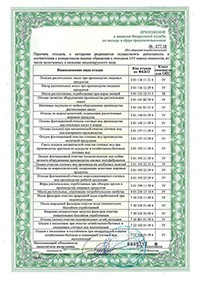 Сертификат Пескоуловитель серии Клининг 70